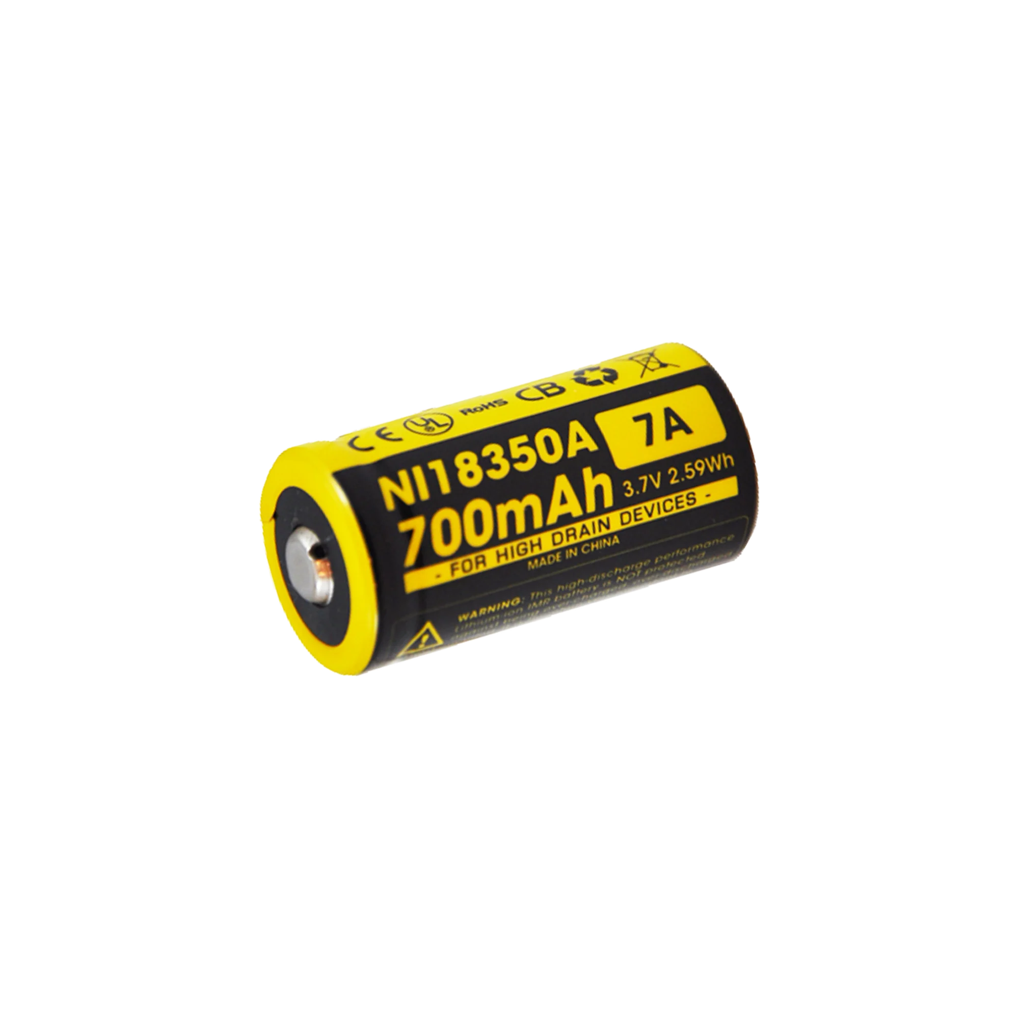 Nitecore IMR18350 700mAh Rechargeable 18350 Battery