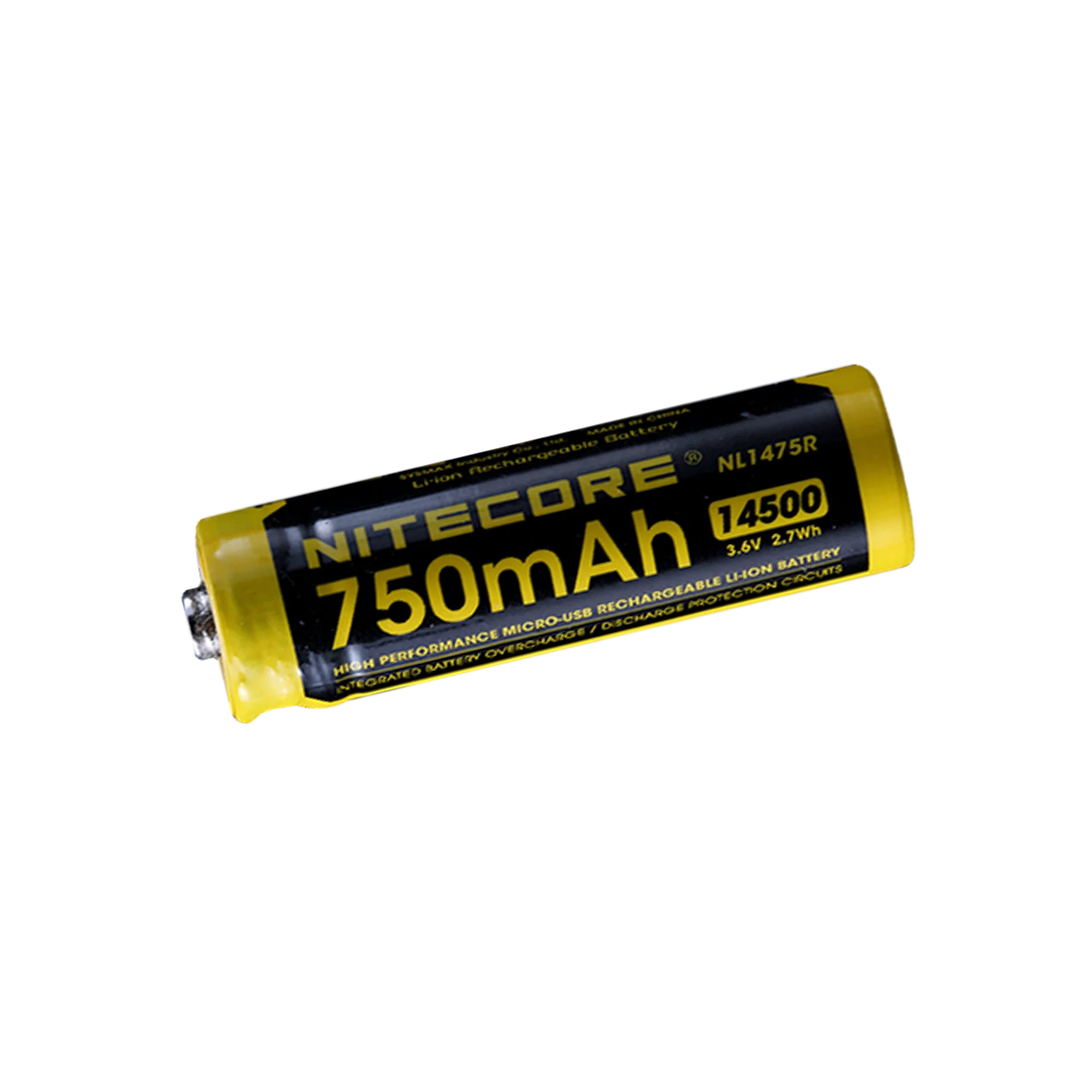 Nitecore NL1475R 750mAh USB Rechargeable 14500 Battery