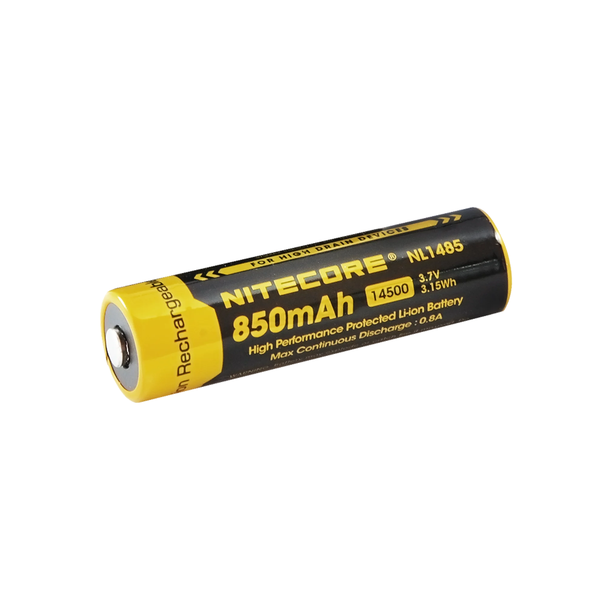 Nitecore NL1485 850mAh Rechargeable 14500 Battery