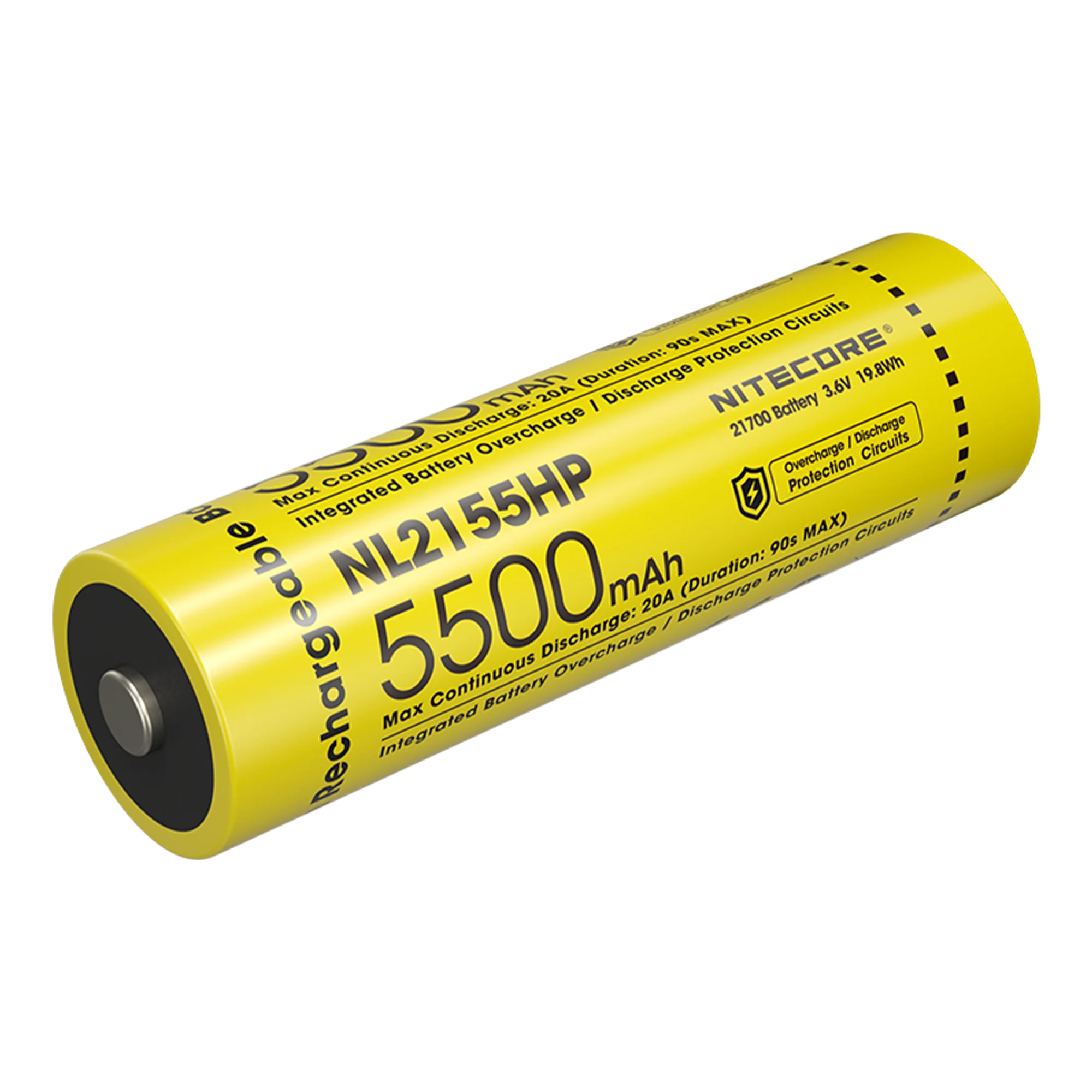 Nitecore NL2155HP 5500mAh Rechargeable 21700 Battery