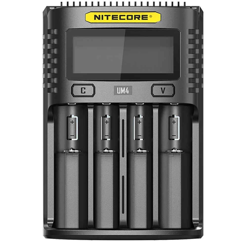 Nitecore UM4 4 Bay Digital LCD Battery Charger