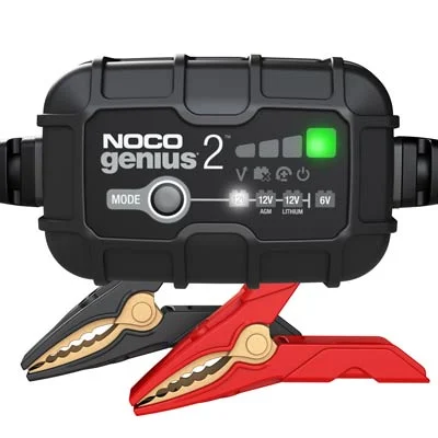 NOCO Genius2 Portable Automatic Battery Charger/Maintainer — 6/12 Volt, Model: GENIUS2