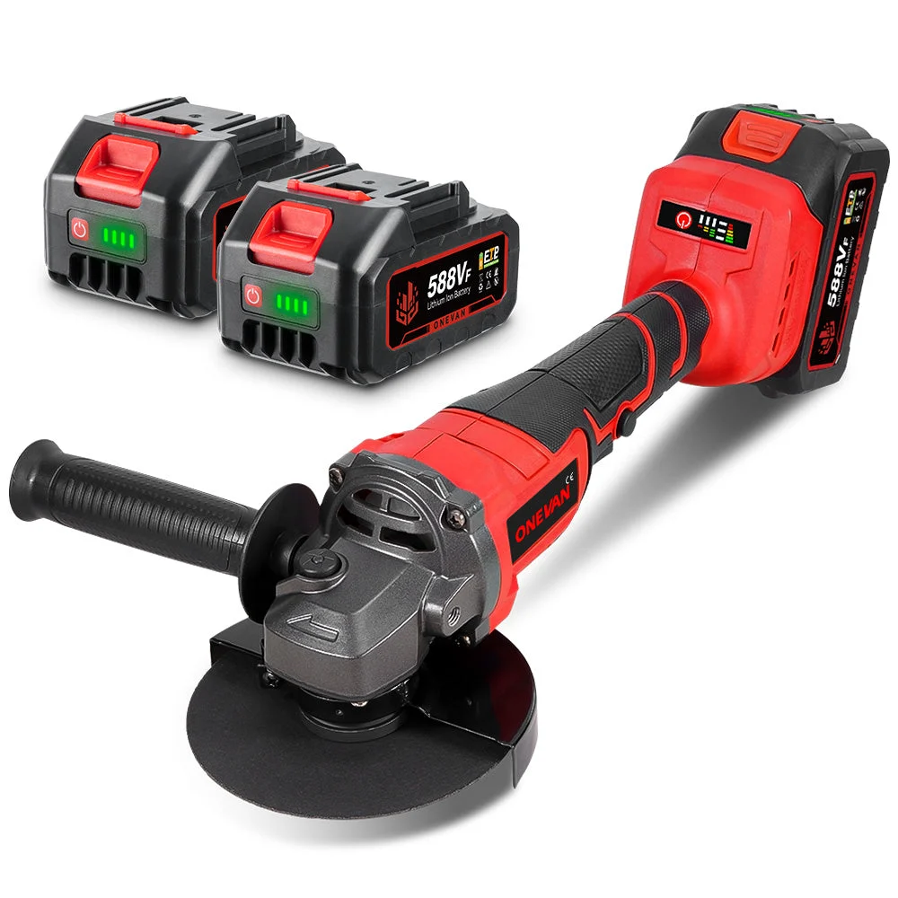 ONEVAN 125mm Brushless Cordless Angle Grinder 3 Gears | For Makita 18V Battery