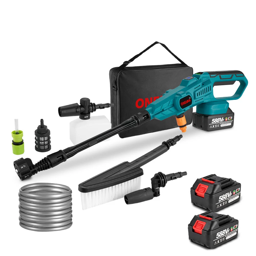 ONEVAN 12Bar (174 PSI) Brushless Electric Cordless Pressure Washer | For Makita 18V Battery