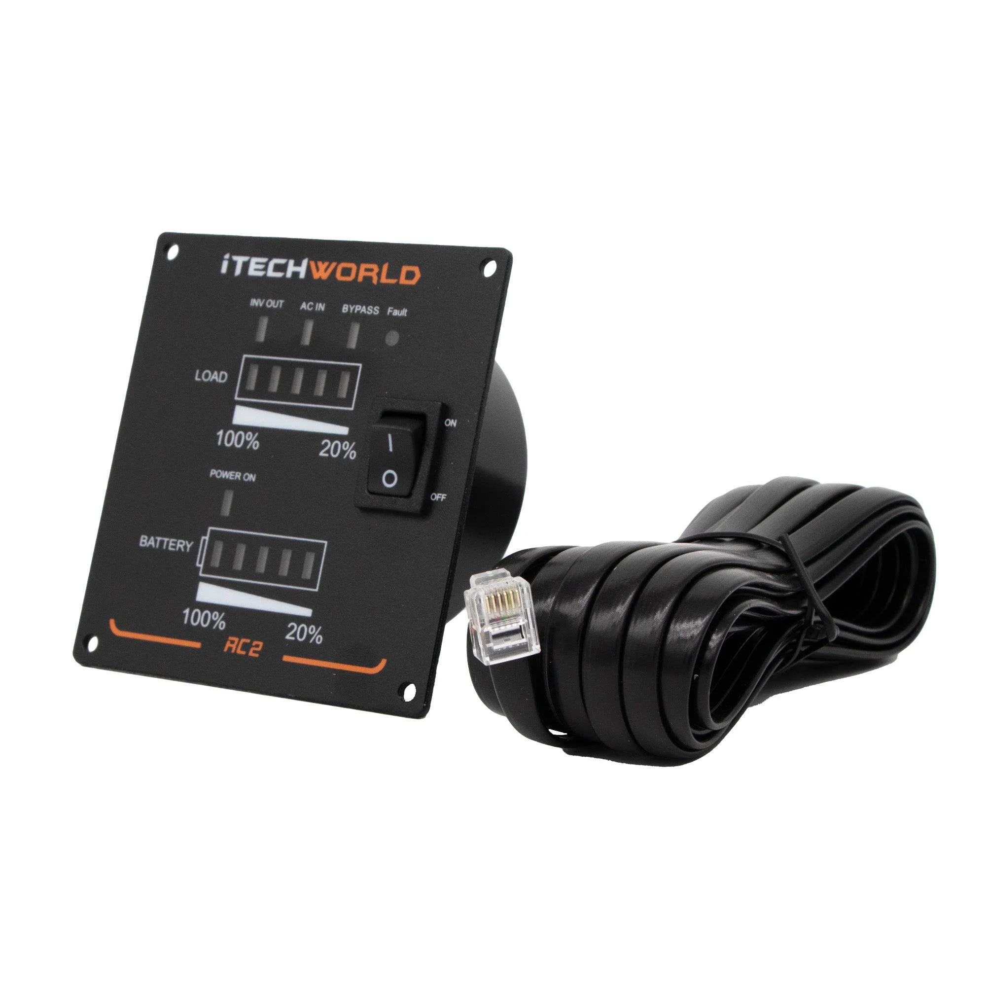 RC2Intelligent On/Off Remote ControlFor iTechworld Pure Sine Wave Inverters with ATS and RCD