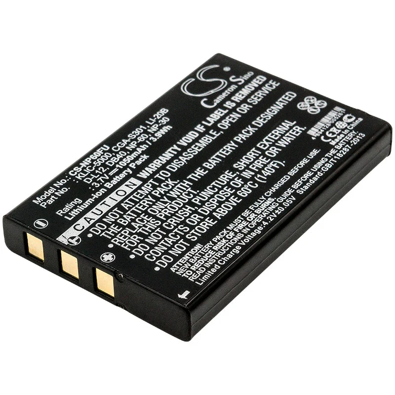 Rollei RCP-8325X,RCP-10325X,Movieline DV5,Movieline P3,Movieline P5,Movieline SD-5,Movieline RCP-10325X,Movieline RCP-8325X Camera Replacement Battery