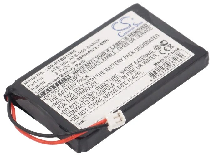 RTI T1,T1B,T2,T2+,TheaterTouch,T1-B Remote Control Replacement Battery