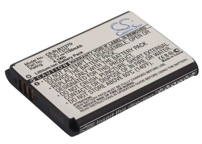 Samsung Digimax L74W,NV100HD,NV106 HD,NV30,NV11,i80,NV103,NV40,L74 Wide,TL34HD,i100,NV24HD,i85 Camera Replacement Battery