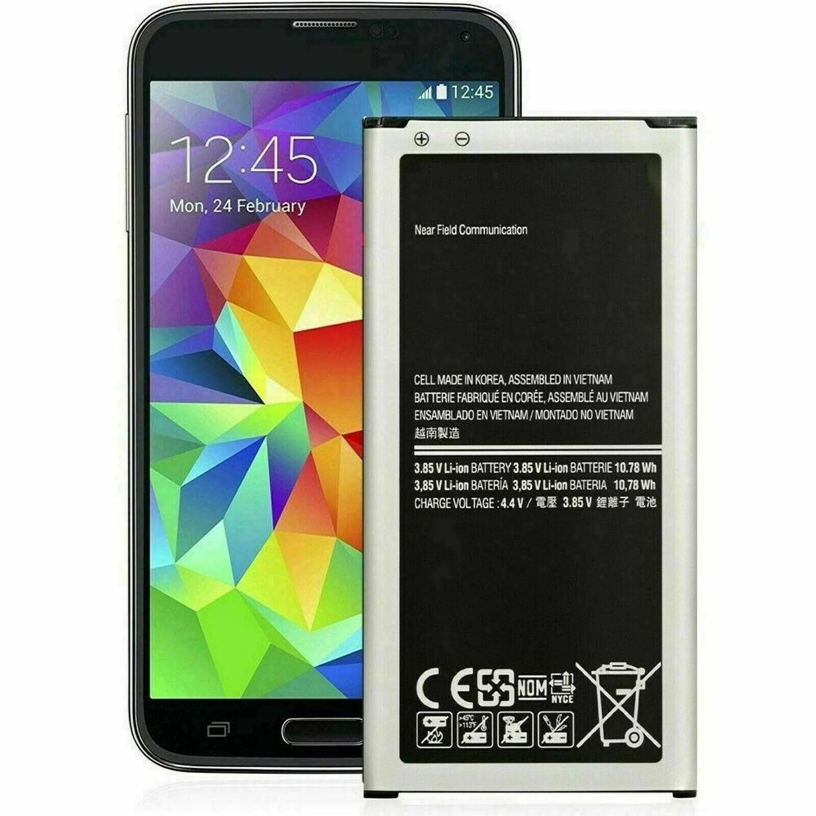 Samsung Galaxy Battery S5 Active Battery Sm-G870A Eb-Bg900Bbz