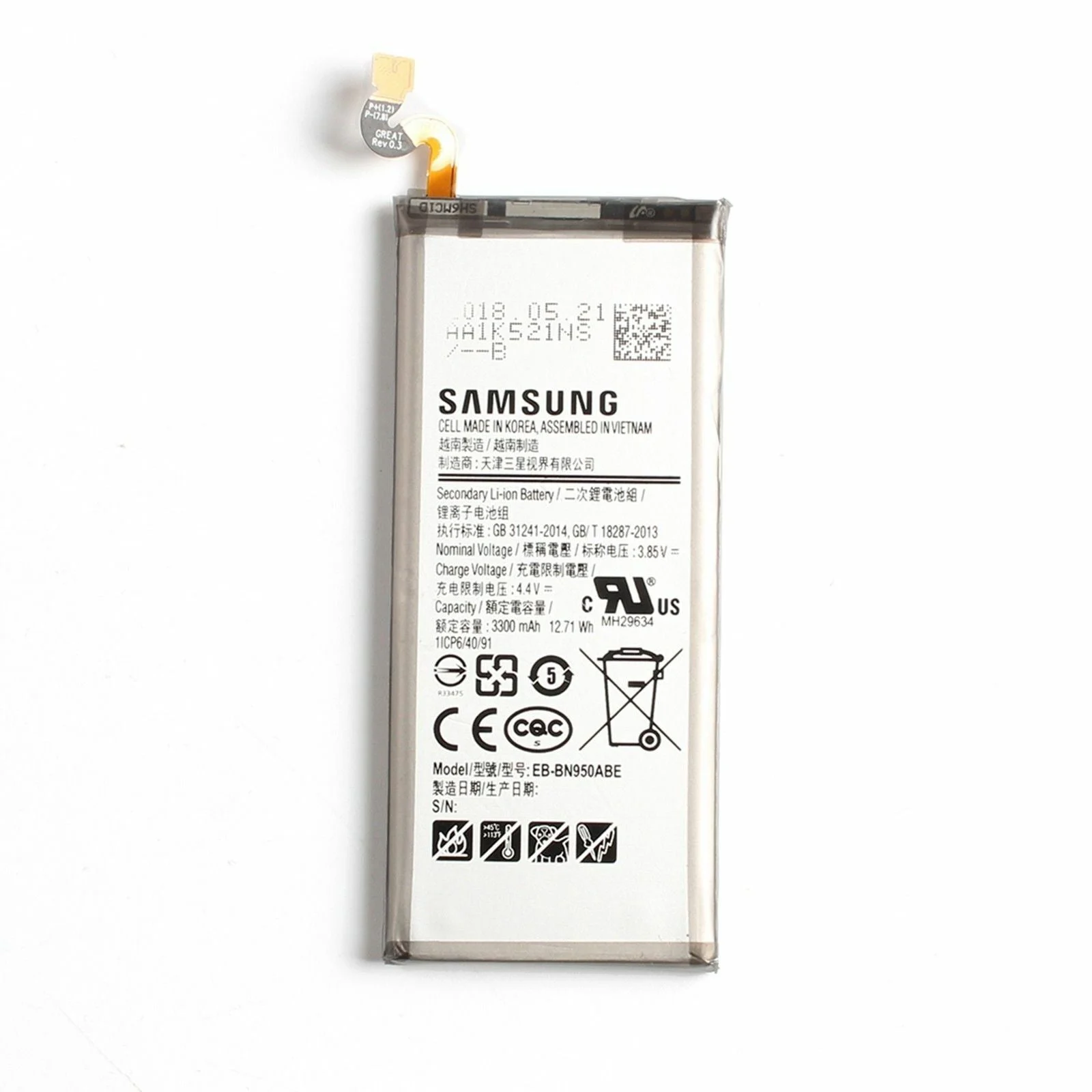 Samsung Galaxy Note 8 Battery EB-BN950ABA Genuine Replacement