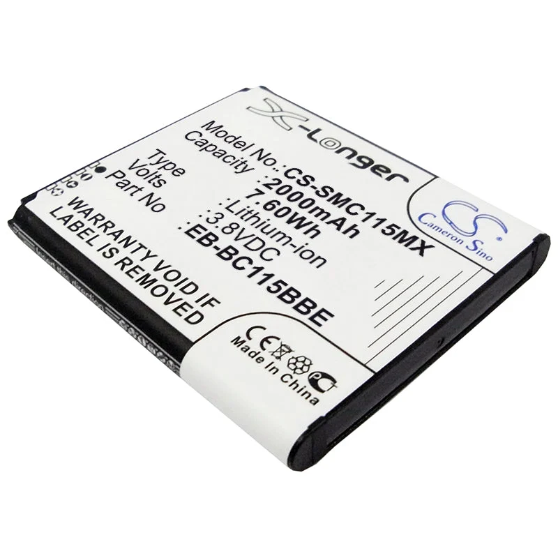 Samsung Galaxy S5 Zoom,Galaxy K zoom,SM-C111,SM-C115,SM-C115L,SM-C1150ZWAPHN,SM-C1158,Galaxy K zoom 3G Camera Replacement Battery