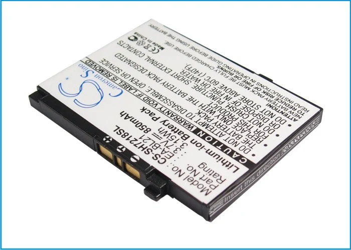 Sharp SH7218C,SH7218U,SH803T,SH806T,SH7228U Mobile Phone Replacement Battery