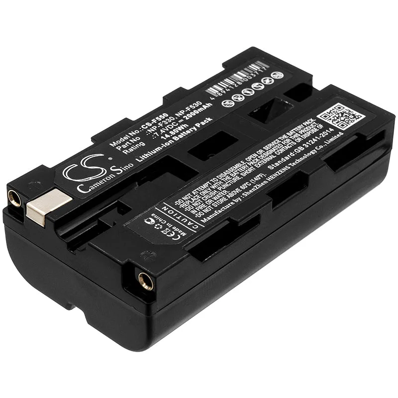 Sony CCD-TRV26E,EVO-250Video Recorder ,HVR-Z1,DCR-TRV620,DCR-TR8100,HVL-20DWVideo Light ,HVR-Z1P,PLM-A35Glass 2000mAh Camera Replacement Battery