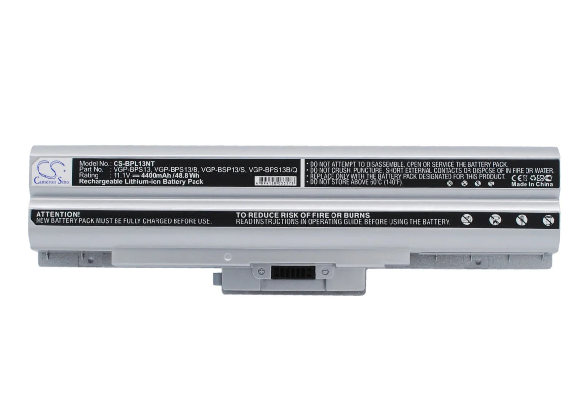Sony VAIO VGN-AW230J H,VAIO VGN-AW235J B,VAIO VGN-AW290JFQ,VAIO VGN-AW350J B,VAIO VGN-AW310J H,VAIO VG 4400mAh Laptop and Notebook Replacement Battery