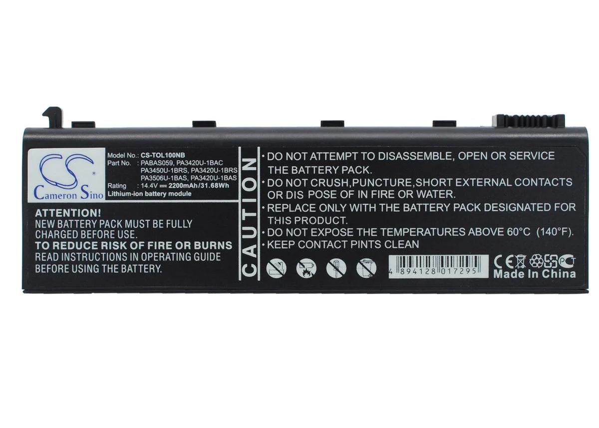 Toshiba Satellite L20-101,Satellite L10-104,Satellite L100-119,Satellite L10-270,Satellite L10-100,Satellite L Laptop and Notebook Replacement Battery