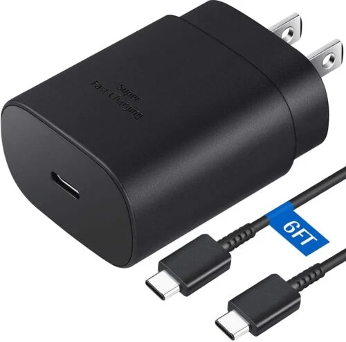 USCB-C Super Fast Wall Charger+6FT Cable For Samsung Galaxy S20 S21 S22