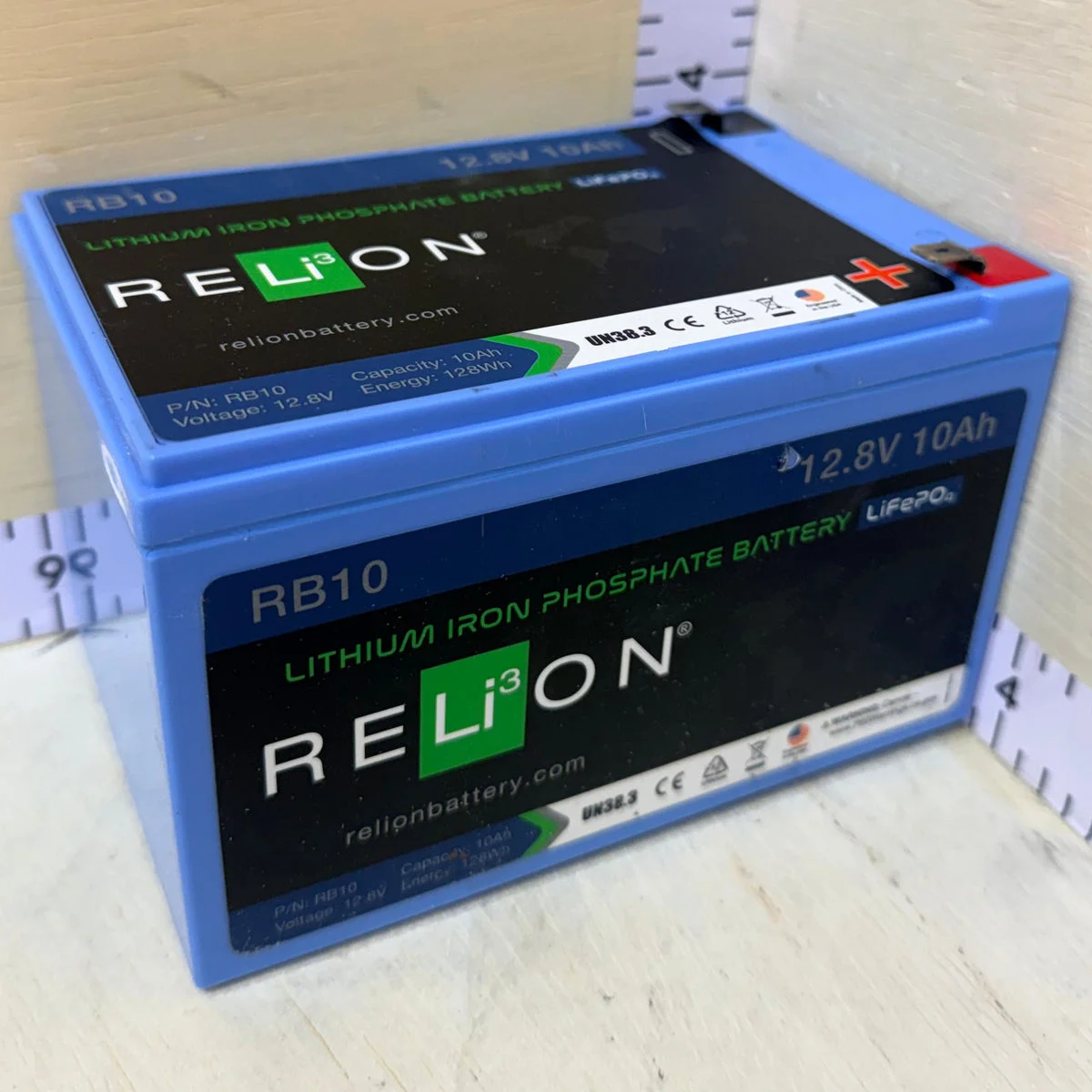 Used 12.8V 10Ah 128Wh LiFePO4 Battery W/ BMS – Battery Hookup